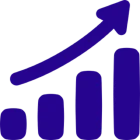 Growth graph icon
