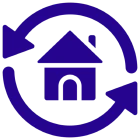 Home recycling symbol